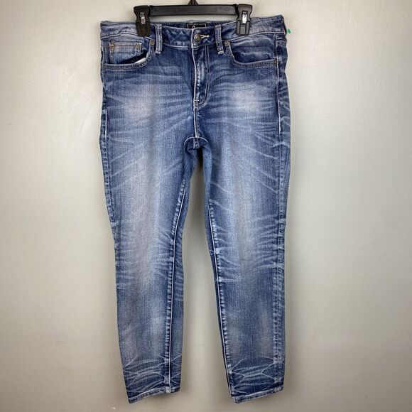 Remix by rock revival jeans women's 29x26 blue Stonewash ankle skinny - Picture 1 of 12